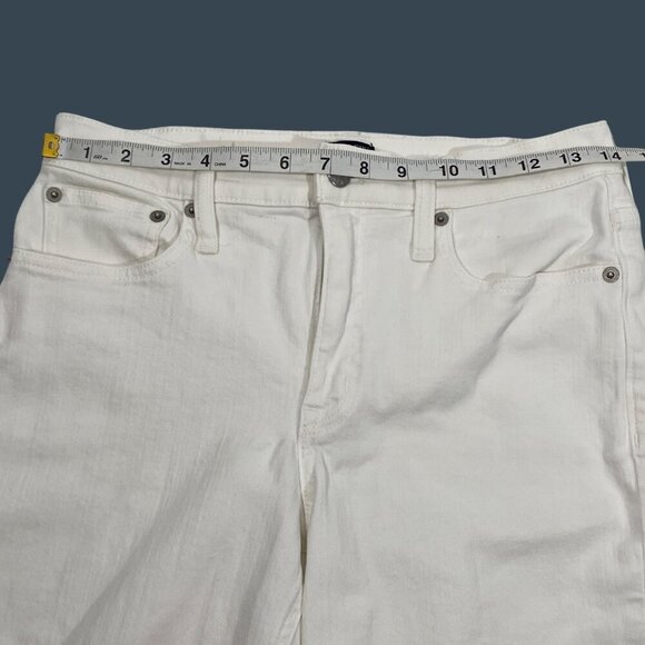 J. Crew 2024 Flare crop white jean in signature stretch fray hem women’s 28 - Picture 9 of 12